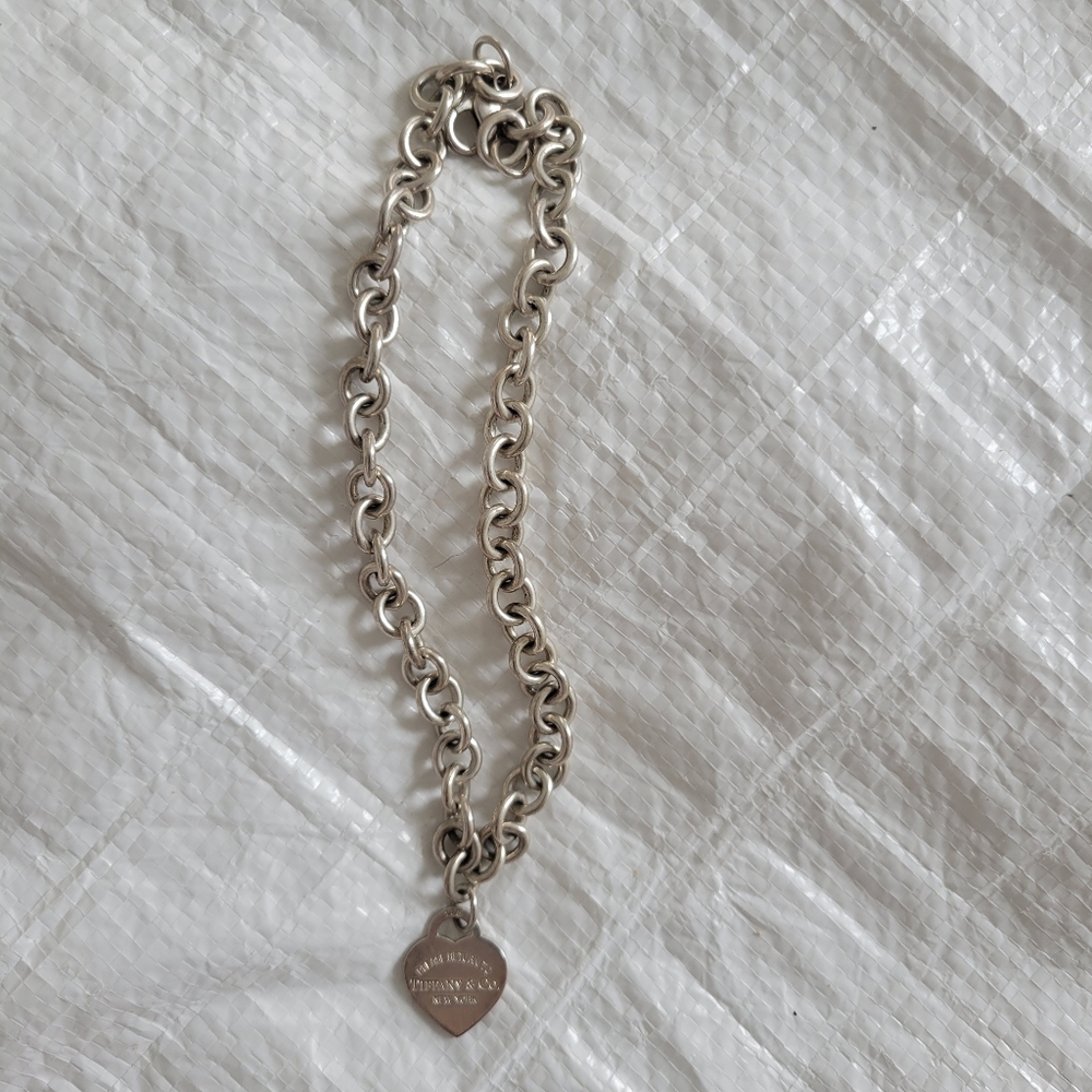 Return to Tiffany Heart Tag Chain Link Necklace